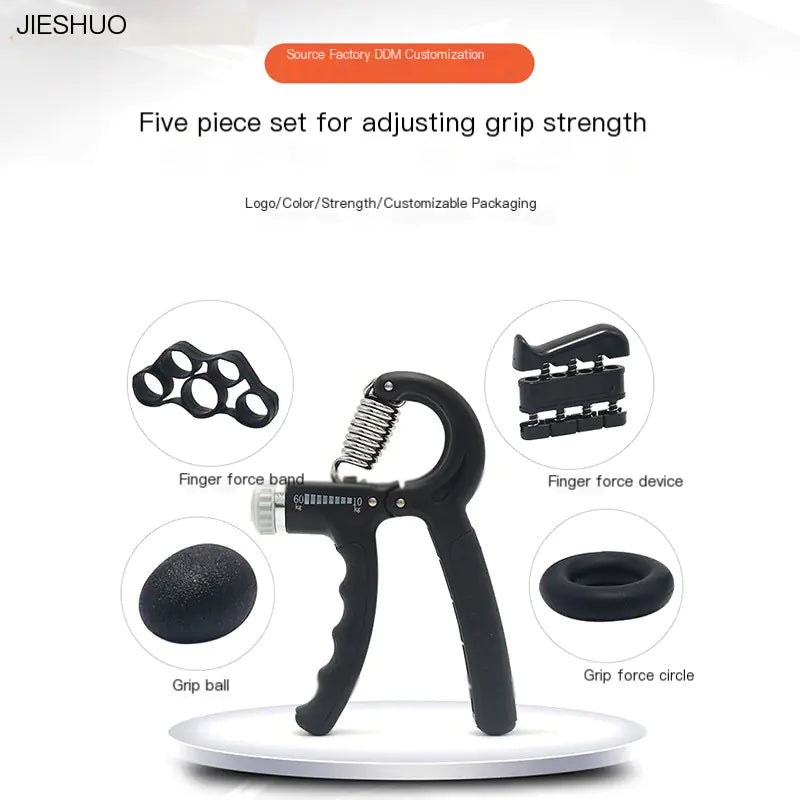 Adjustable Hand Grip Strength Training Set (5 Pieces)